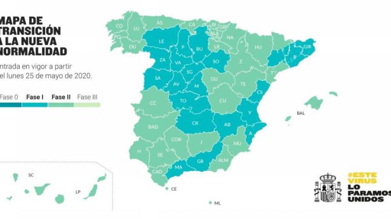 Mapa Fases España Covid 19